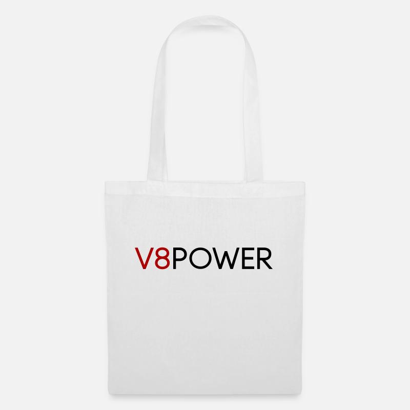 V8 Power - Farbwechsel - Stoffbeutel - Weiß