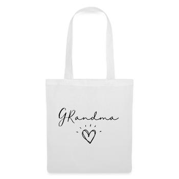 Grand-mère. Cadeau de grand-mère - Sac en tissu - blanc - Devant