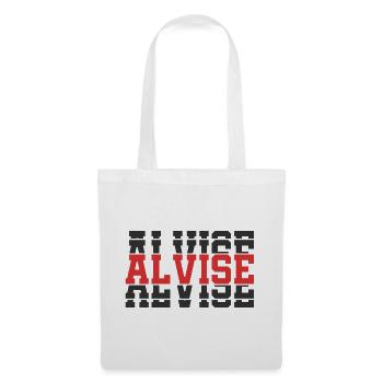 Alvise t-shirt t-shirt idée cadeau texte empilé - Sac en tissu - blanc - Devant