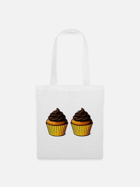 Cupcake Köstlichkeit - Stoffbeutel - Weiß