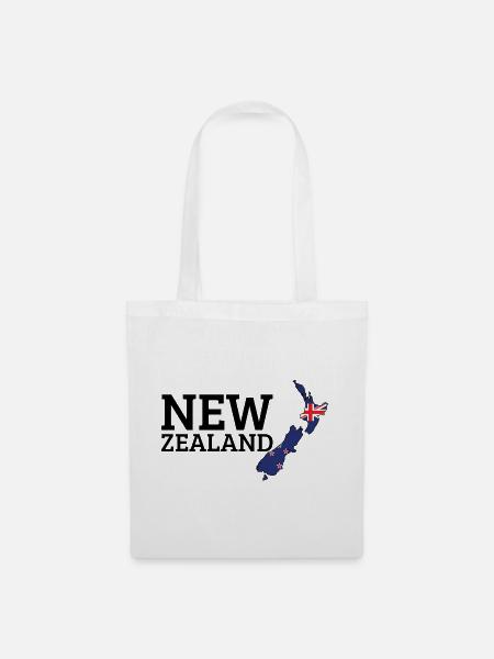 Neuseeland-Landkarte Stolzer Neuseeländer - Stoffbeutel - Weiß