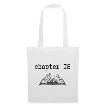 chapitre 18 : Anniversaire - Sac en tissu - blanc - Devant
