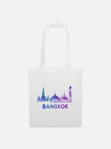 Bangkok Skyline - Stoffbeutel - Weiß