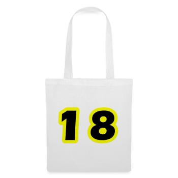 18 Number symbol - Tote Bag - white - Front