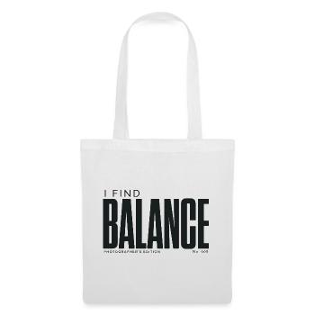 Je trouve l’équilibre | Édition du photographe - Sac en tissu - blanc - Devant