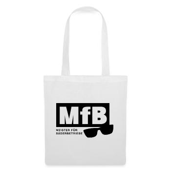 MfB Meister für Bäderbetriebe Bademeister Brille - Stoffbeutel - Weiß - Vorne