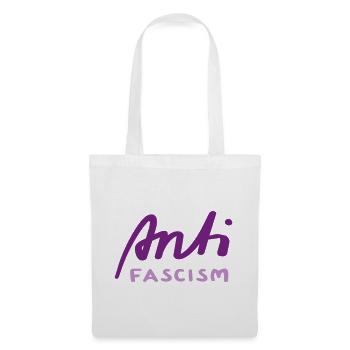 Anti Faschismus - Stoffbeutel - Weiß - Vorne