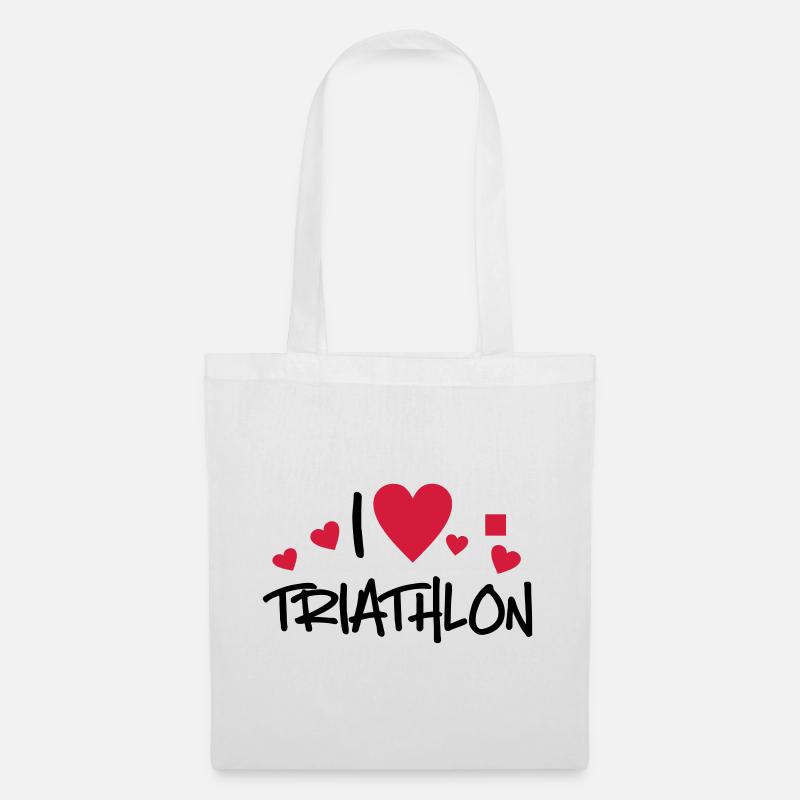 Triathlon - Stoffbeutel - Weiß