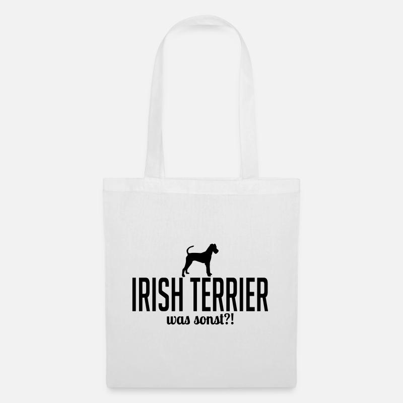 IRISH TERRIER was sonst - Stoffbeutel - Weiß