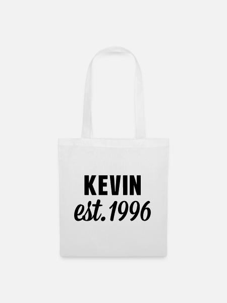 Kevin est 1996 - Stoffbeutel - Weiß