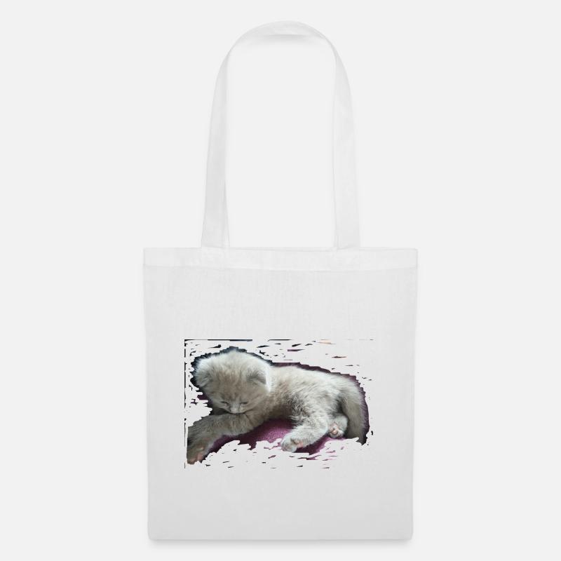 Cat - Tote Bag - white