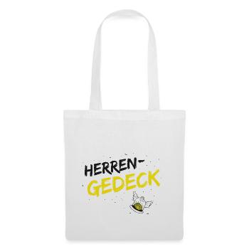 Herrengedeck, le classique du pub! - Sac en tissu - blanc - Devant