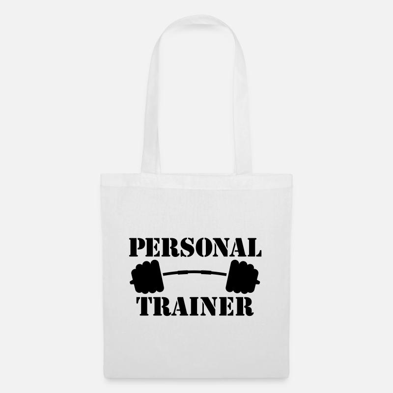 personal trainer - Stoffbeutel - Weiß