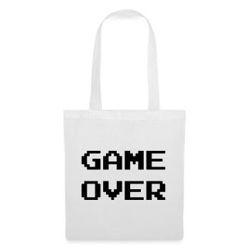 Game Over / Geek / Gaming / Gamer / Gamer / Player - Sac en tissu - blanc - Devant