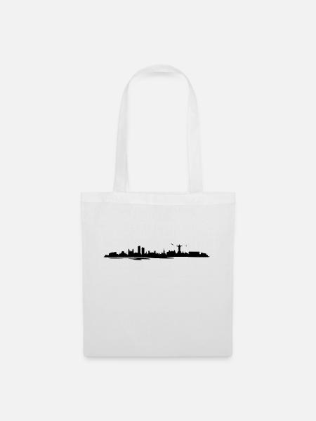 Skyline - Rio de Janeiro - Stoffbeutel - Weiß