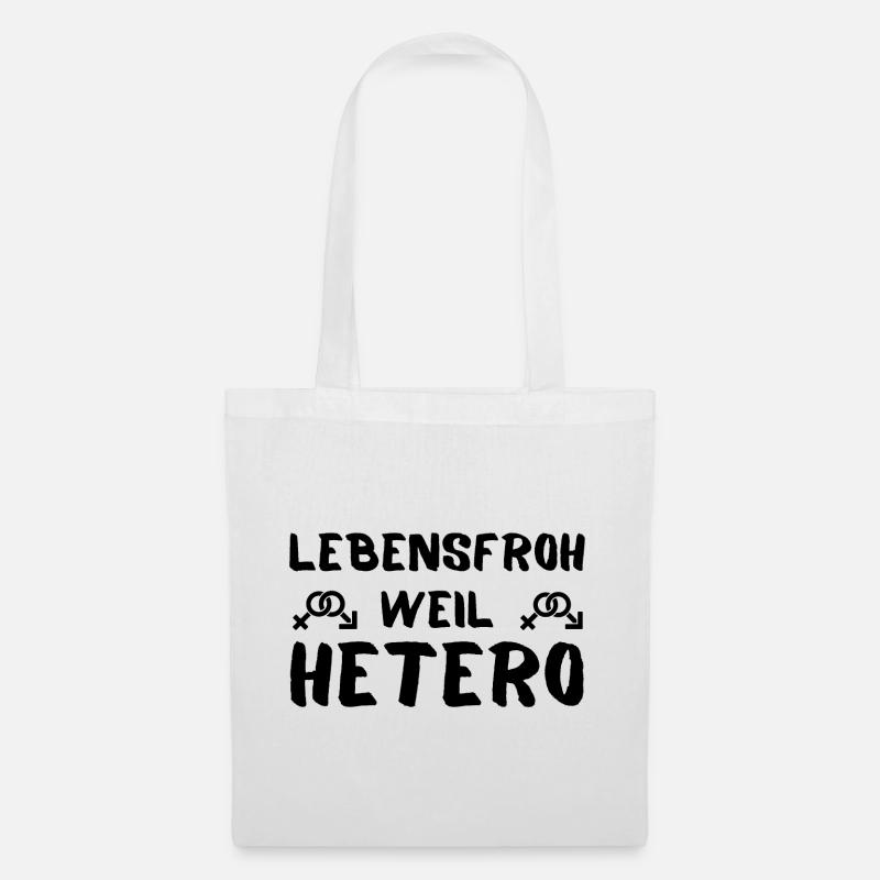 Auf hetero getestet Geschenkidee - Stoffbeutel - Weiß