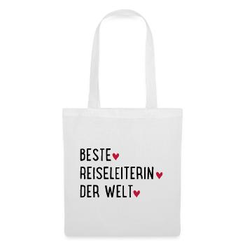 beste reiseleiterin - Stoffbeutel - Weiß - Vorne