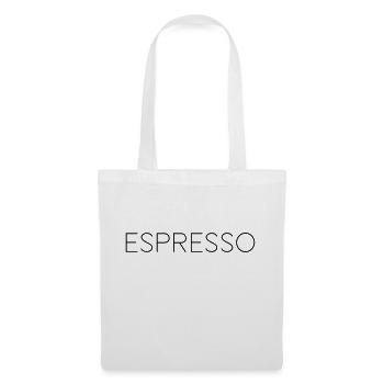 Espresso - ultimativer Genuss - Stoffbeutel - Weiß - Vorne