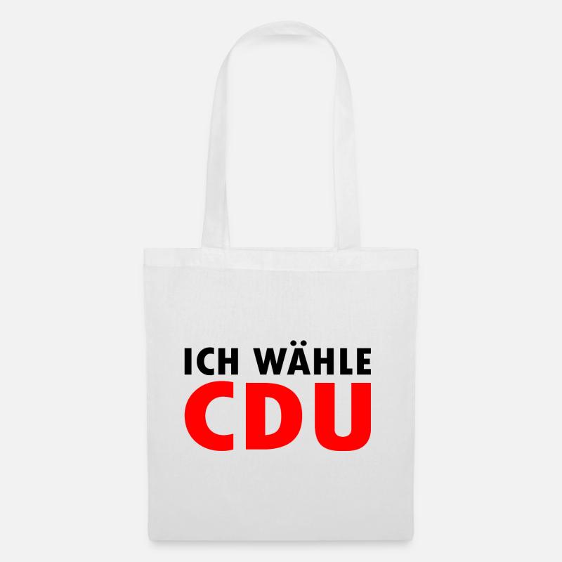 Ich wähle cdu - Stoffbeutel - Weiß