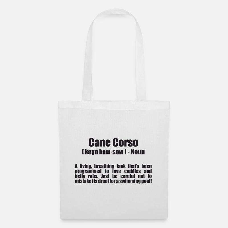 The Cane Corso - Definition from the Duden dictionary - Tote Bag - white
