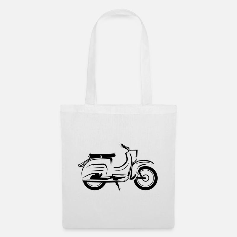 simson schwalbe fans freunde symbol icon Logo - Stoffbeutel - Weiß