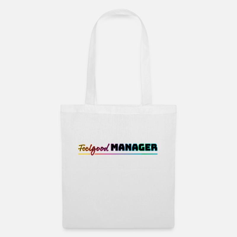 Design Feelgood Manager bunt - Stoffbeutel - Weiß