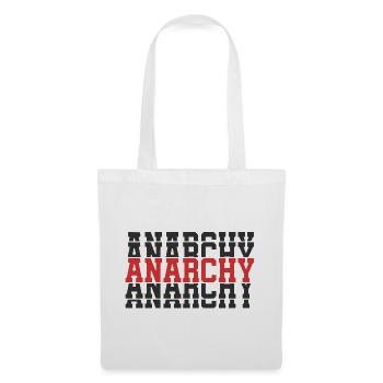 t-shirt Anarchy t-shirt idée cadeau texte empilé - Sac en tissu - blanc - Devant