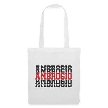 t-shirt Ambrogio gift t-shirt stacked text - Tote Bag - white - Front