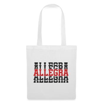 Cheerful t-shirt t-shirt gift idea stacked text - Tote Bag - white - Front