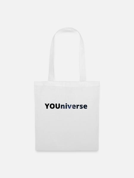 YOUniverse dunkel - Stoffbeutel - Weiß