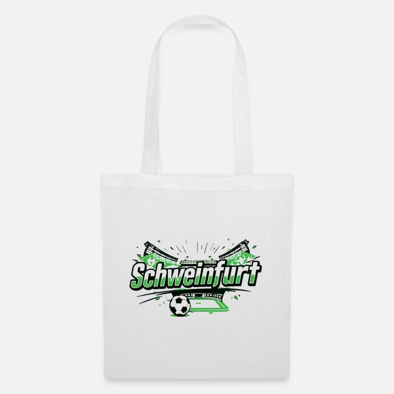 Schweinfurt Fußball Stadion Design - Stoffbeutel - Weiß