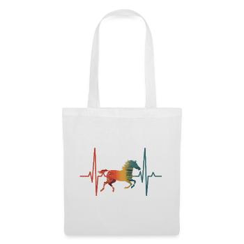 Cheval - Sac en tissu - blanc - Devant