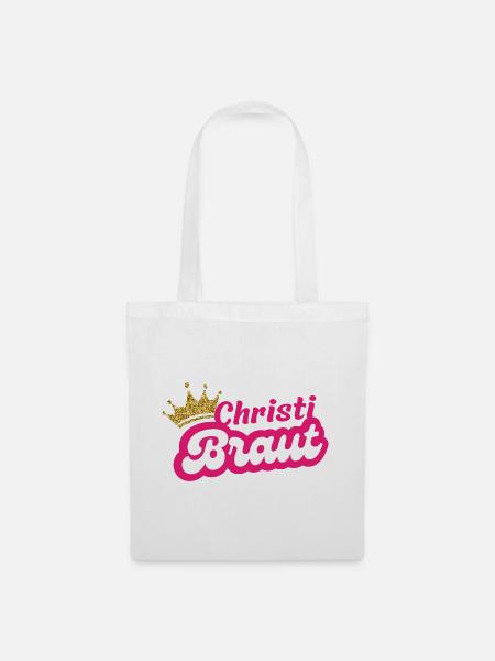 Christi Braut - Stoffbeutel - Weiß