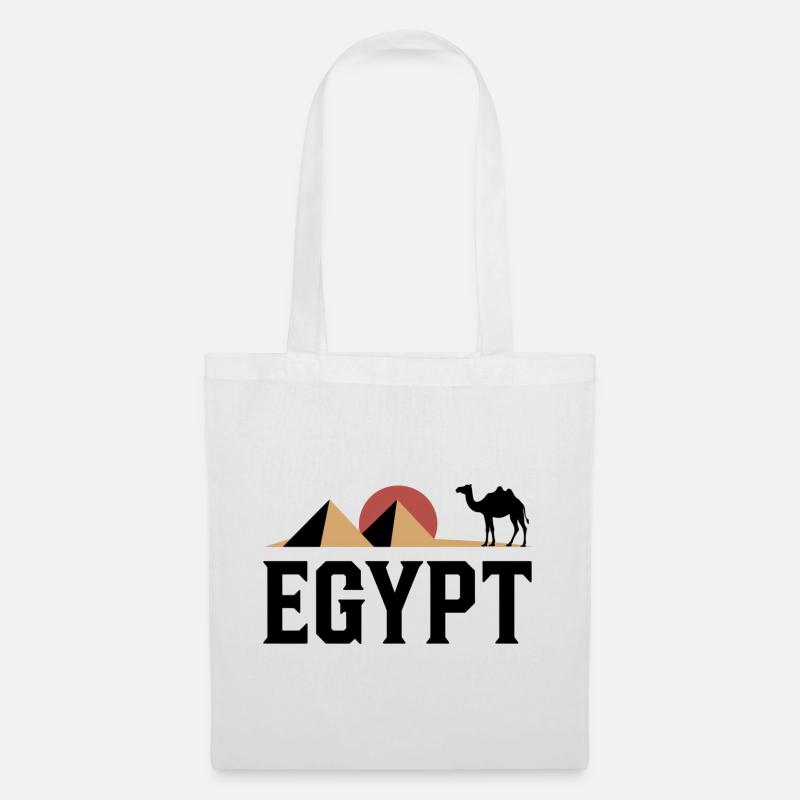 Pyramids in the desert light - Tote Bag - white