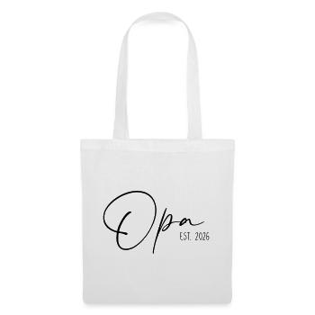 Papy Est 2026 - Sac en tissu - blanc - Devant