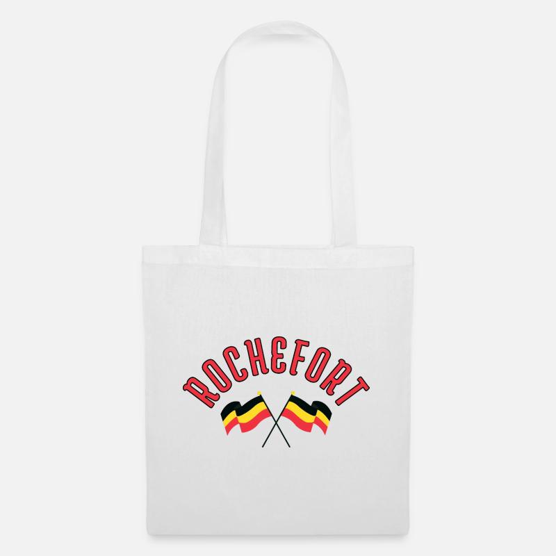 Rochefort Belgium Flags - Tote Bag - white