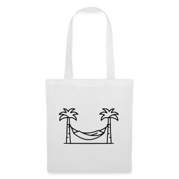 Hammock Palm Trees Holiday Outline - Tote Bag - white - Front