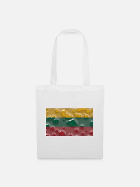 Geschenk für Litauen - Stoffbeutel - Weiß
