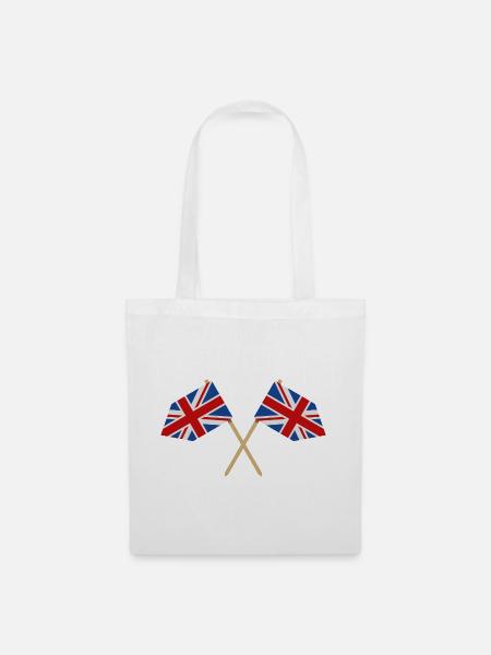 Flagge Großbritanniens - Stoffbeutel - Weiß