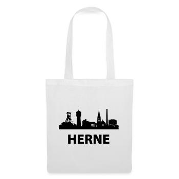 Herne Skyline - Stoffbeutel - Weiß - Vorne