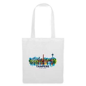 Tampere - Finland - Finnland - Suomi Skandinavien - Stoffbeutel - Weiß - Vorne