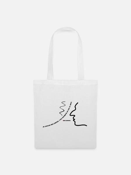 Citation de Gainsbourg - Sac en tissu - blanc