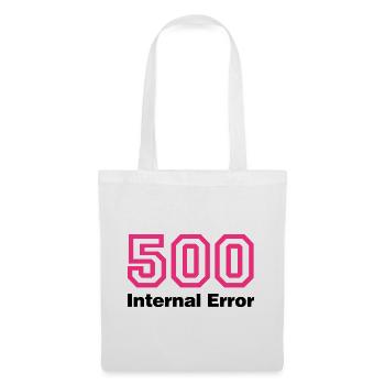 Error 500 | Fehler | Errormessage - Sac en tissu - blanc - Devant