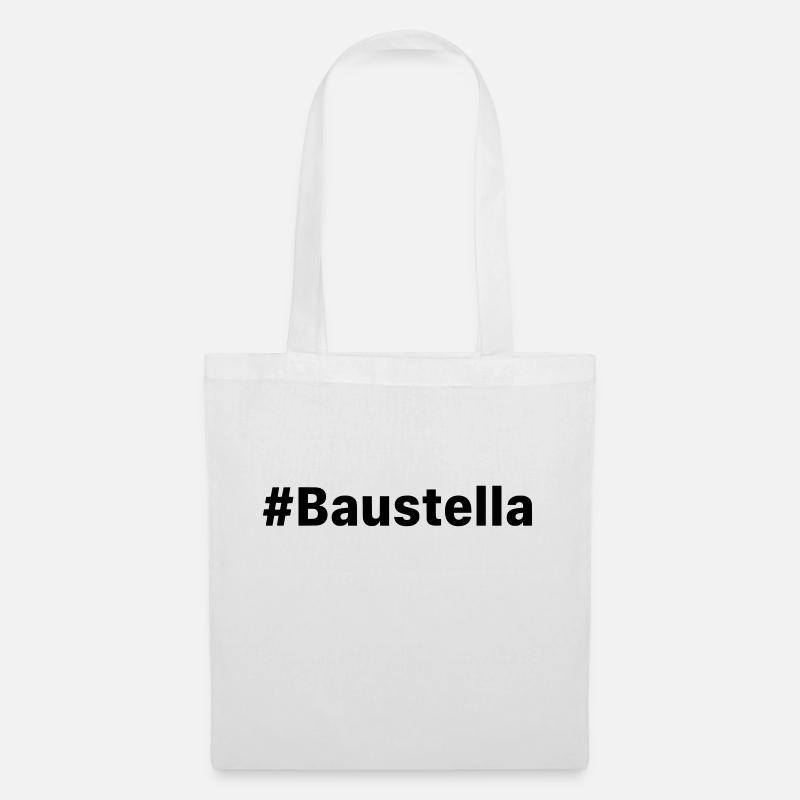 Baustella / chantier - Sac en tissu - blanc