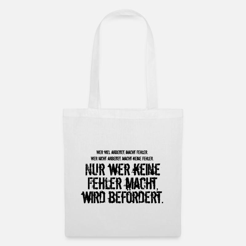 Beförderung - Stoffbeutel - Weiß