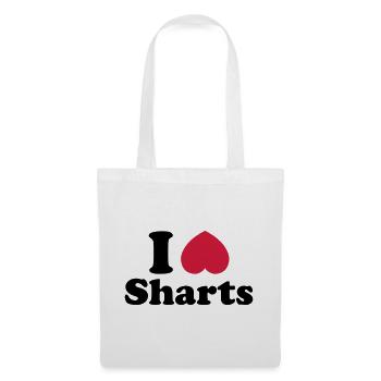 I Heart Sharts - Tote Bag - white - Front