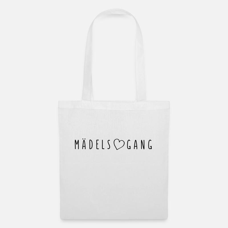 maedels gang herz design - Stoffbeutel - Weiß
