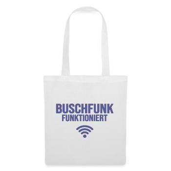 very peri buschfunk lästerschwester funkt - Stoffbeutel - Weiß - Vorne