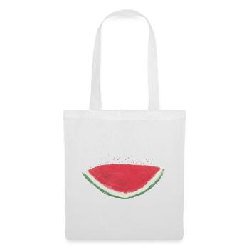 Melon, pastèque, aquarelle - Sac en tissu - blanc - Devant