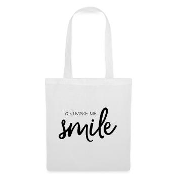 You Make Me Smile - Tote Bag - white - Front